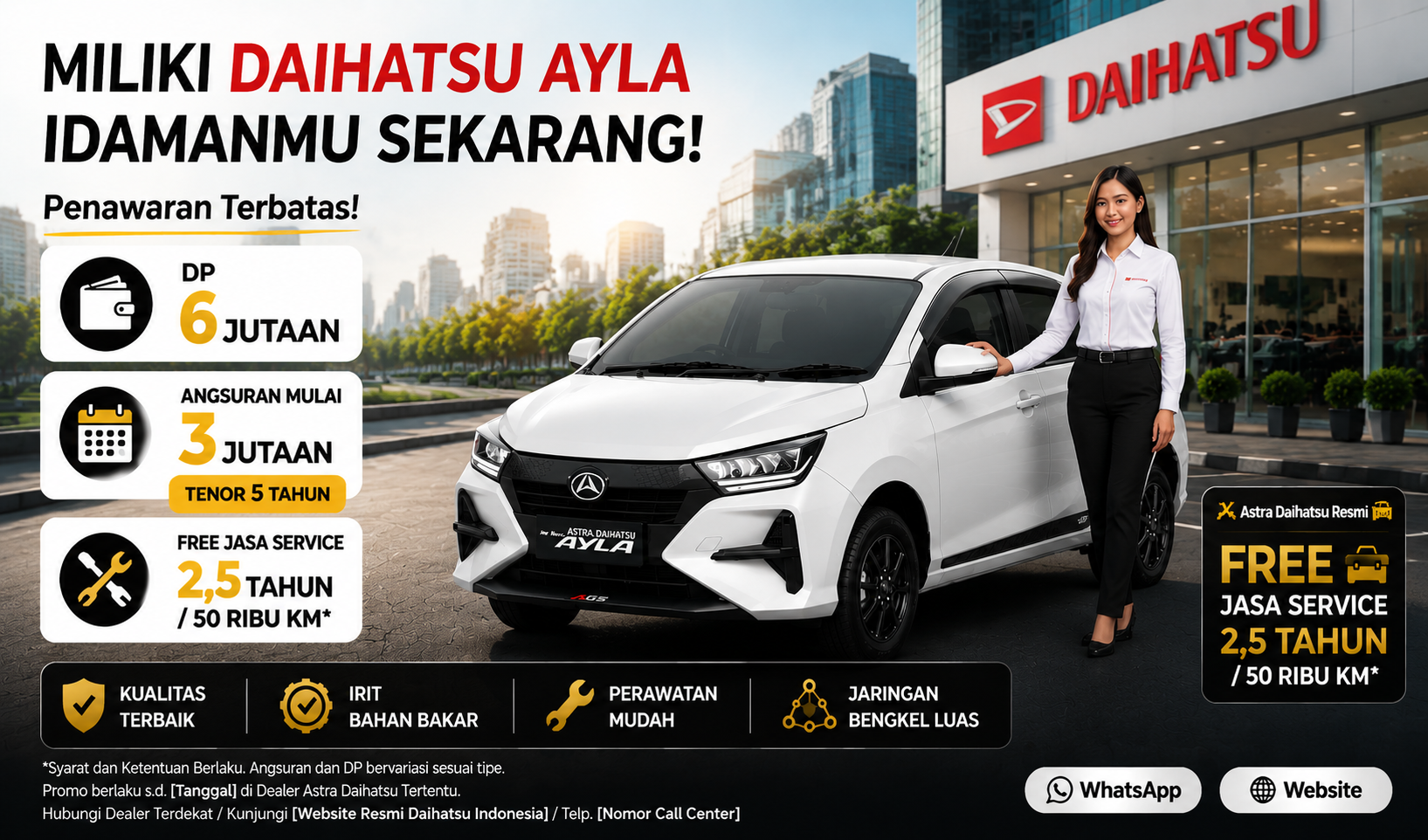 Promo Daihatsu Ayla DP 6 Jutaan